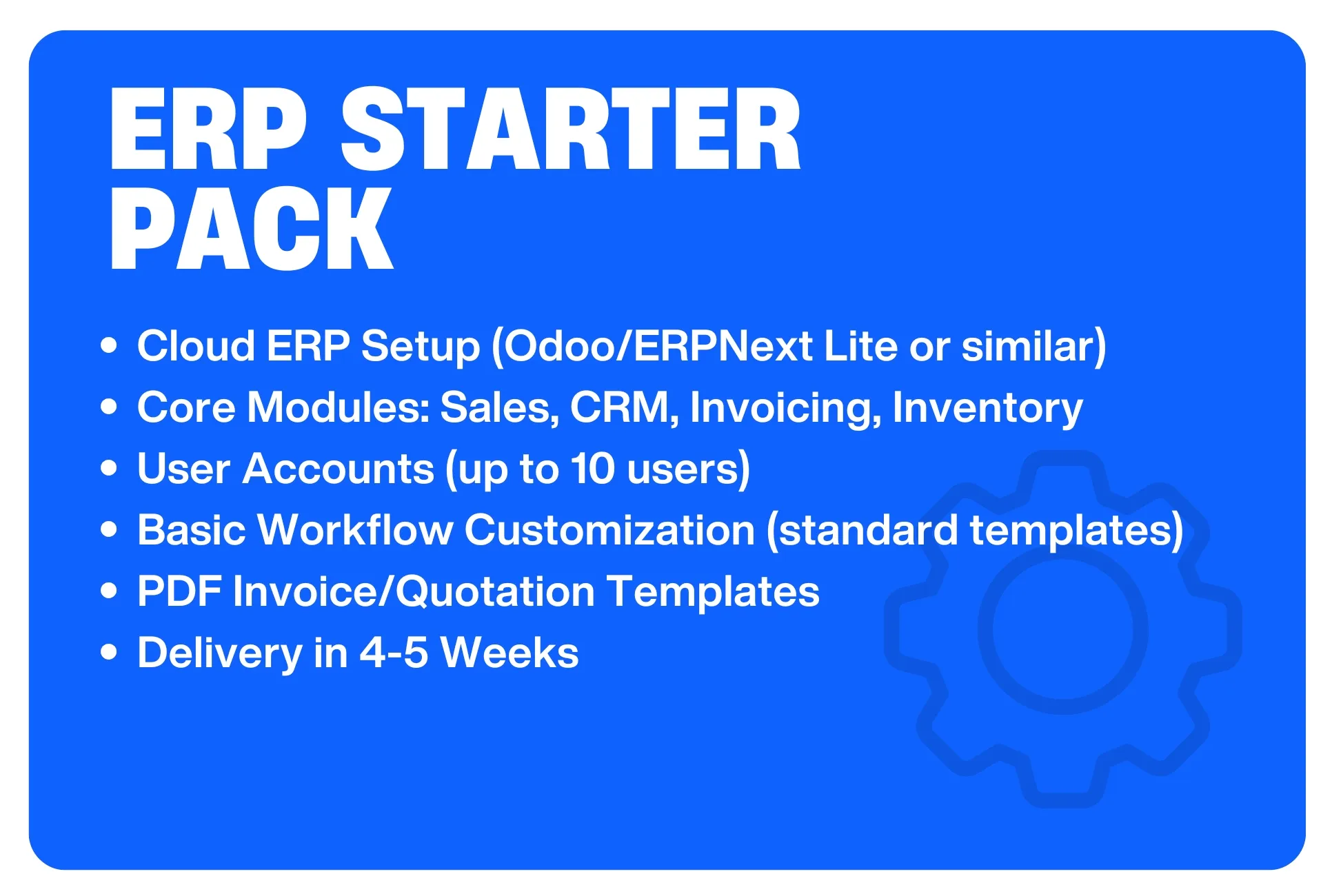 ERP Starter Pack