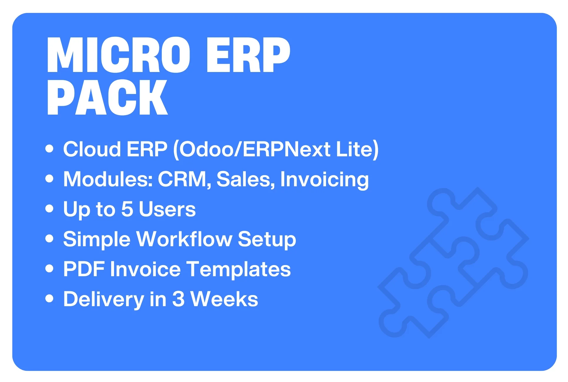 Micro ERP Pack
