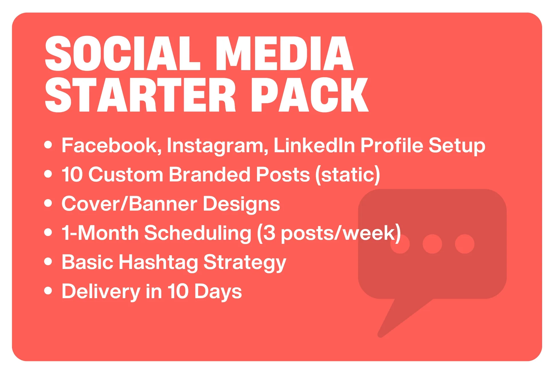 Social Media Starter Pack