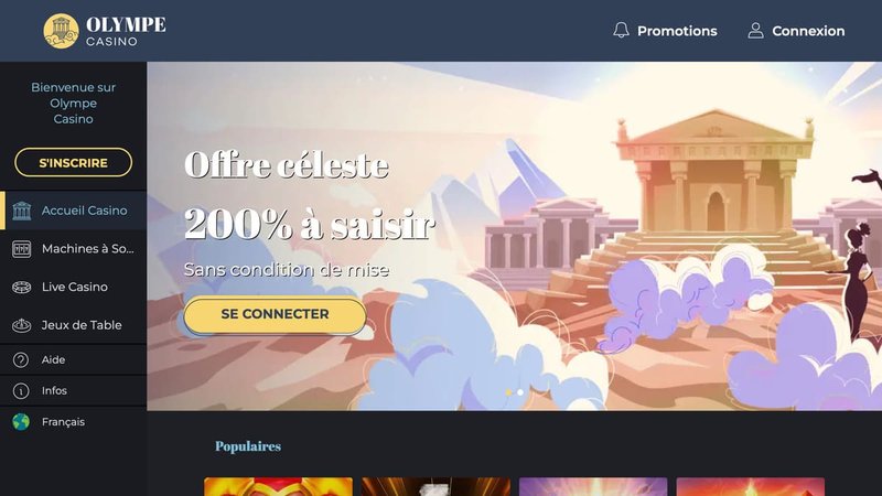Découvrez les Offres Exclusives de l'Olympe Casino, Nouveau Joueur Favori en à France