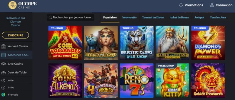 Image: Découvrez le Nouveau Casino Olympe : les Avantages par rapport à Cresus Casino